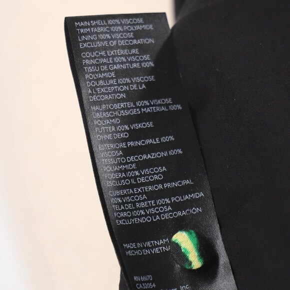 ANTHROPOLOGIE Lacey Floral V-Neck Mini Dress Green Red Multi Size 6 - Picture 8 of 8